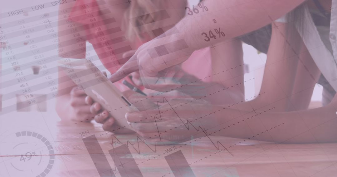 Financial Data Analysis During Business Meeting Collaboration