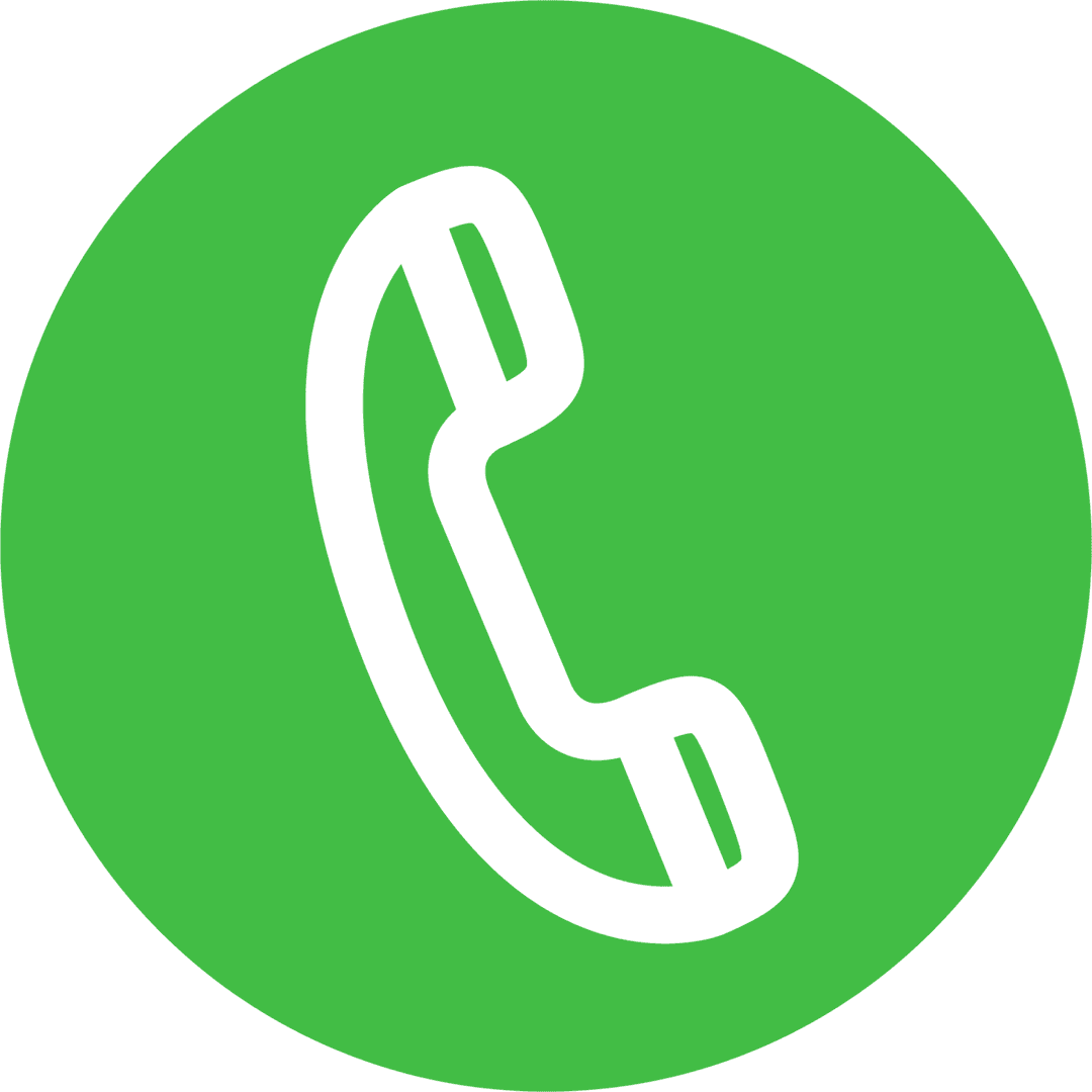 Green Phone Icon on Transparent Background for Technology Communication