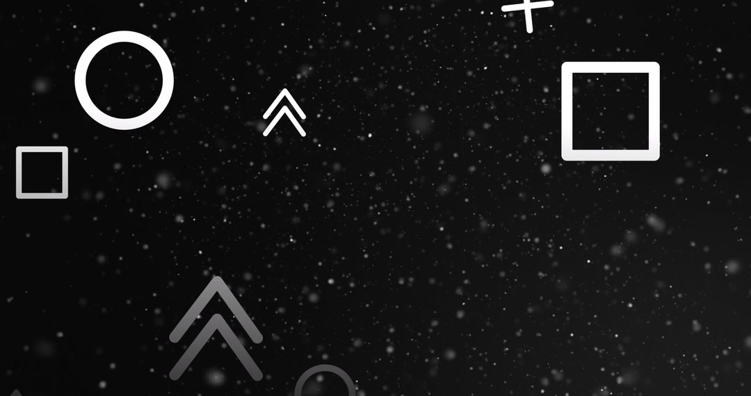 Abstract Shapes on Starry Background