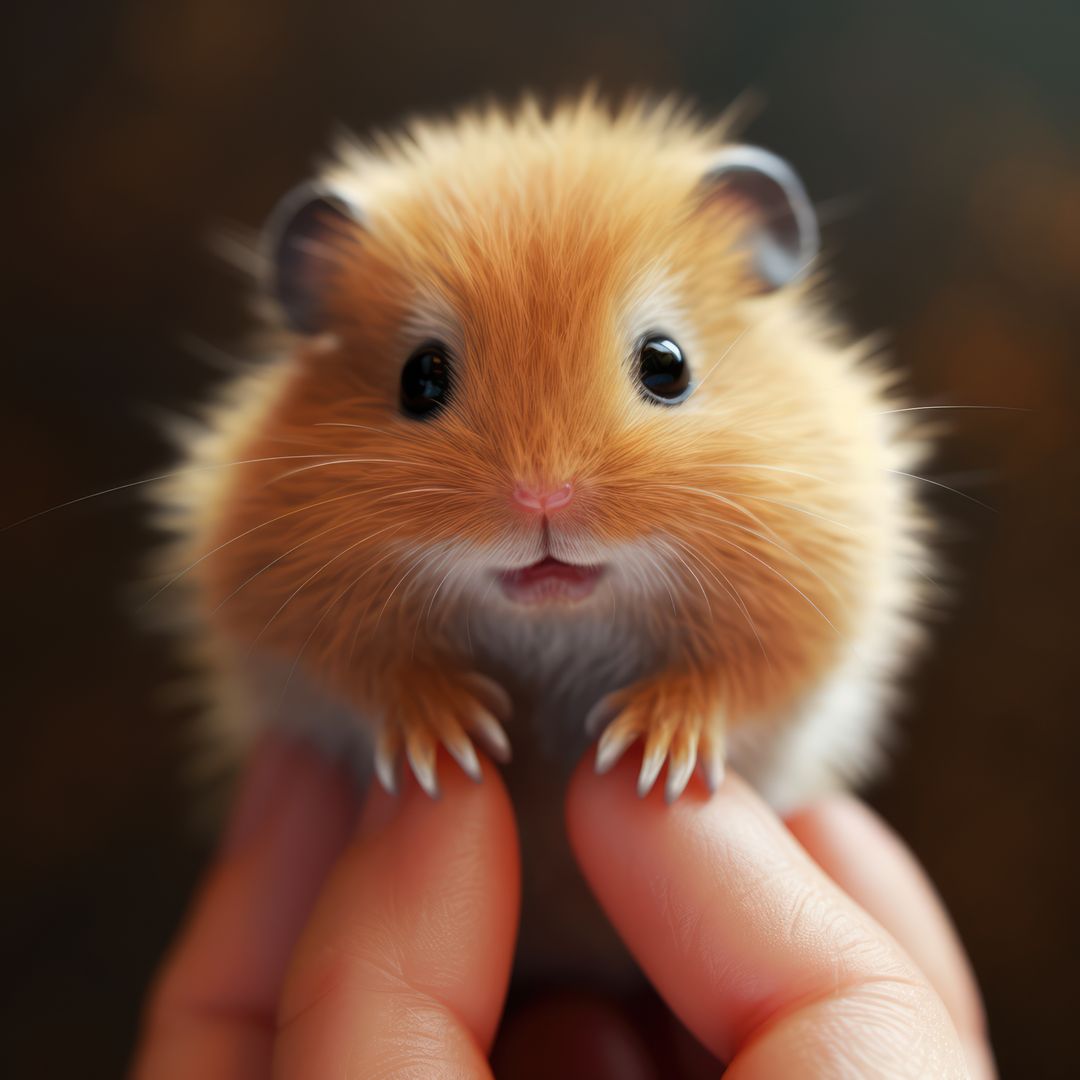 Adorable Fluffy Hamster in Human Hands - Free Images, Stock Photos and Pictures on Pikwizard.com