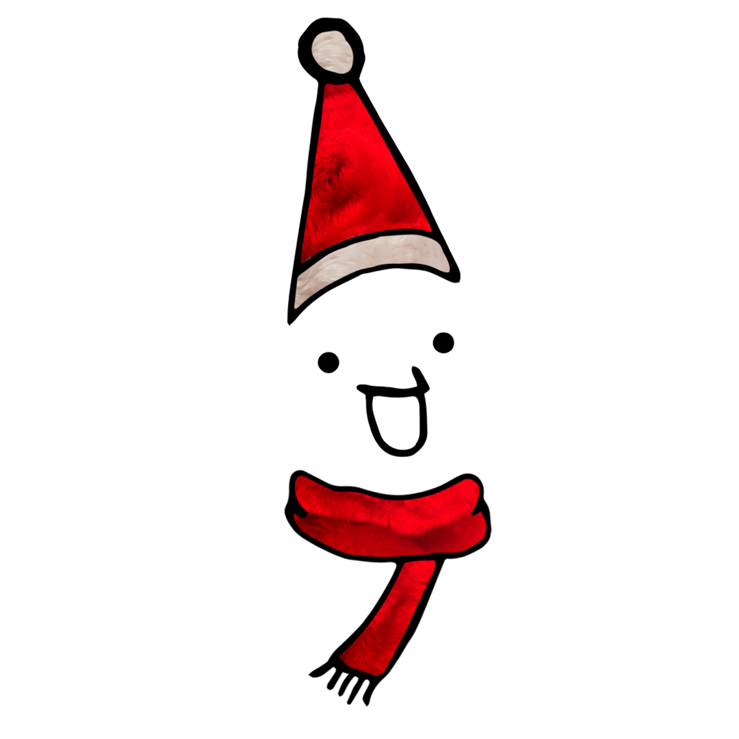 Festive Santa Hat with Scarf Icon on Transparent Background - Download Free Stock Images Pikwizard.com