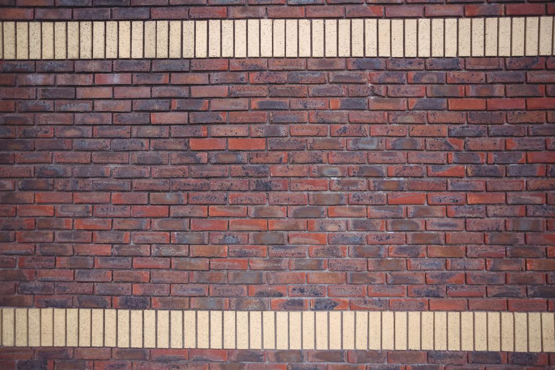 Modern Brick Wall with Horizontal Beige Stripes - Free Images, Stock Photos and Pictures on Pikwizard.com