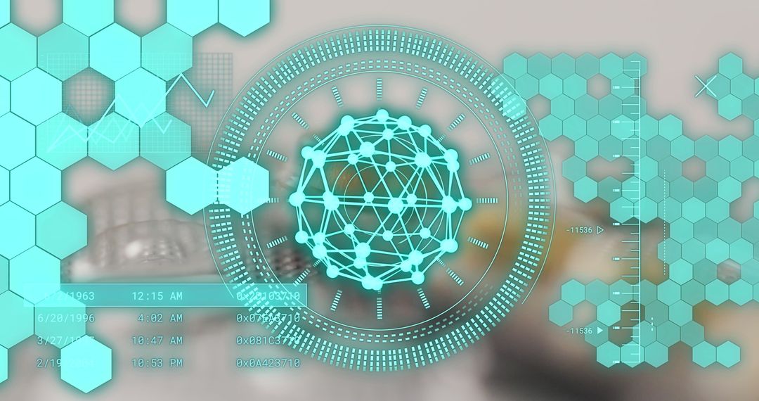 Digital Interface Over Futuristic Medicine