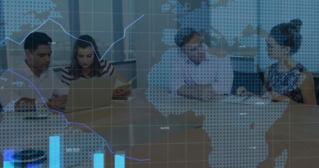 Data Analytics Discussion with Global Metrics in Office Environment