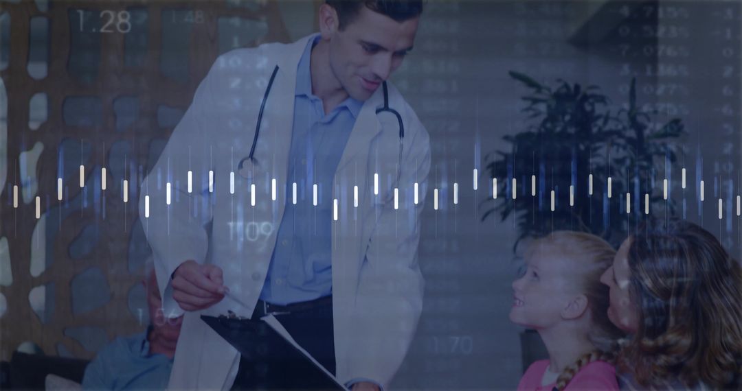 Caring Pediatric Doctor Consulting Young Patient with Parent