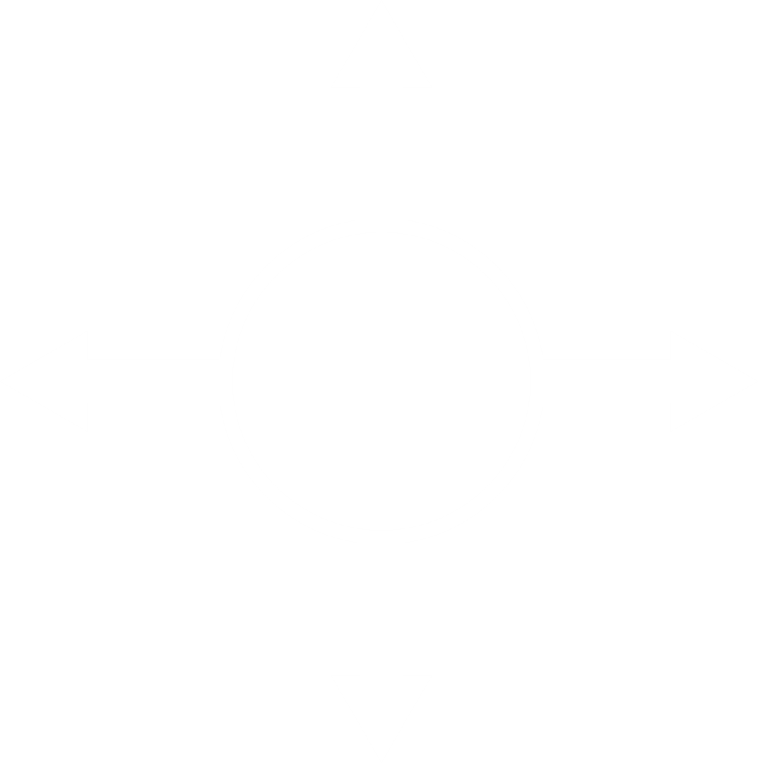 Illustrated Circular Four Arrows on Transparent Background