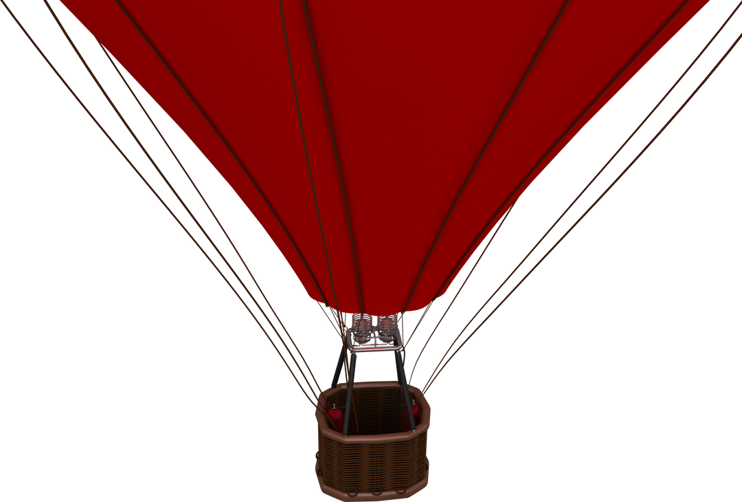 Red Hot Air Balloon on Transparent Background - Download Free Stock Images Pikwizard.com