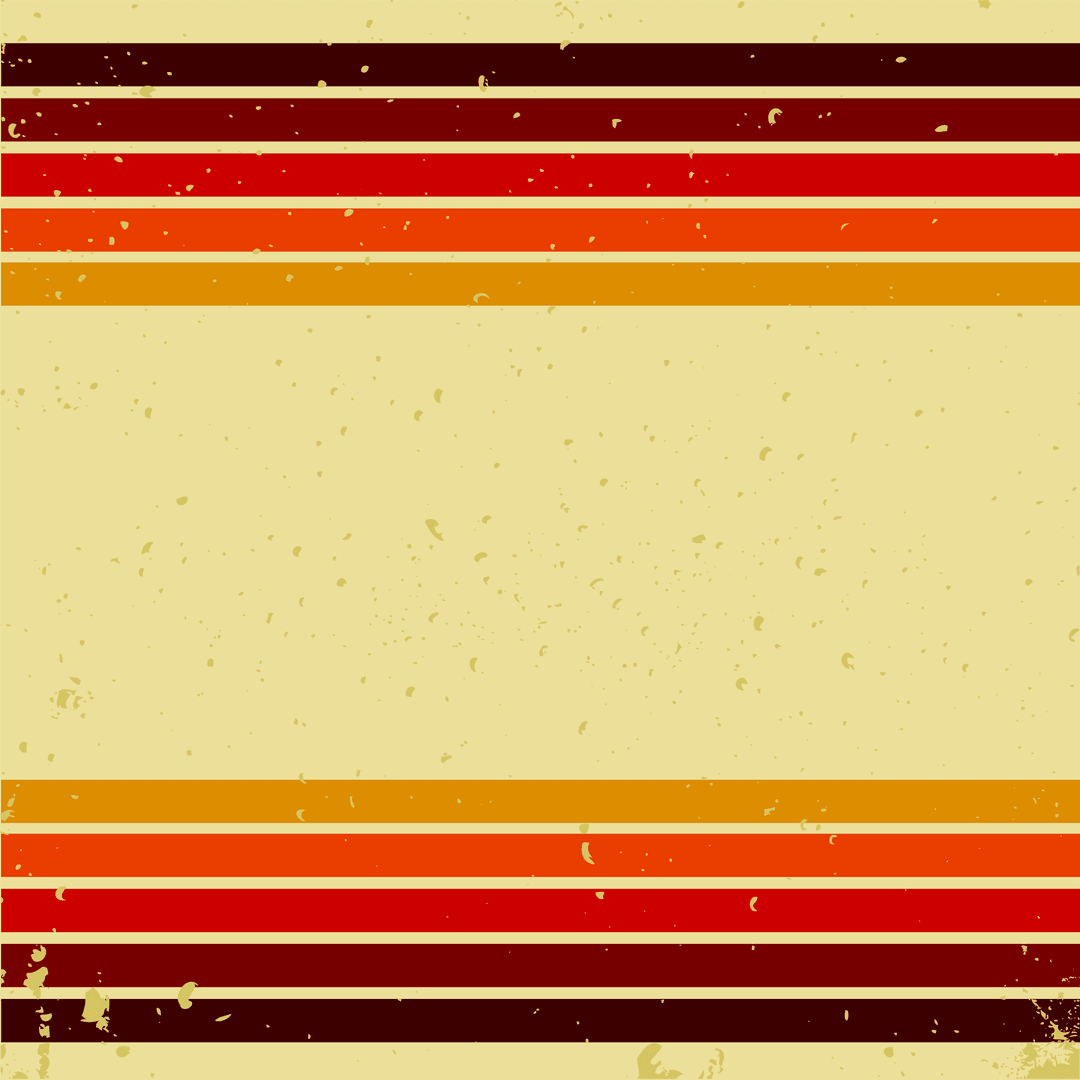 Retro Stripe Beige Card Transparent Background Mockup