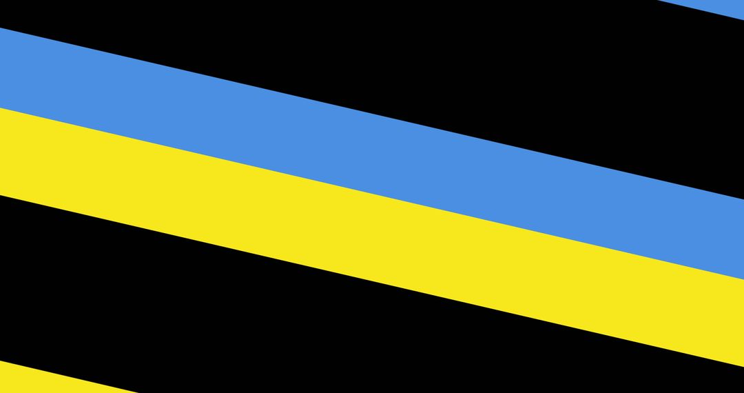 Blue and Yellow Diagonal Stripes Illustrating Ukrainian Flag Colors