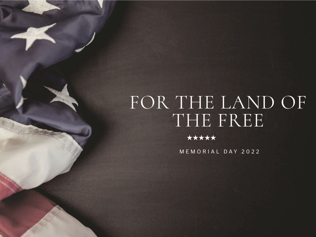 American Flag Draped Symbolizing Patriotism and Remembrance