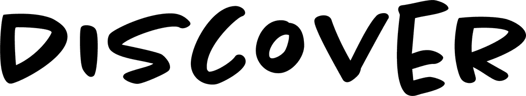 Transparent Discover Text on Black Background for Design Projects