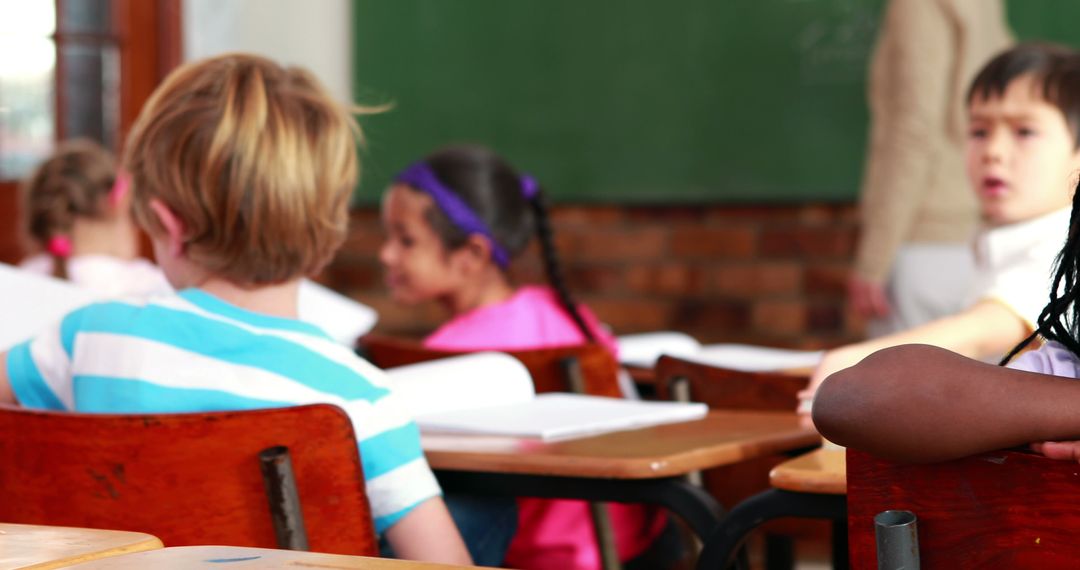 Elementary Students Engaged in Classroom Activities