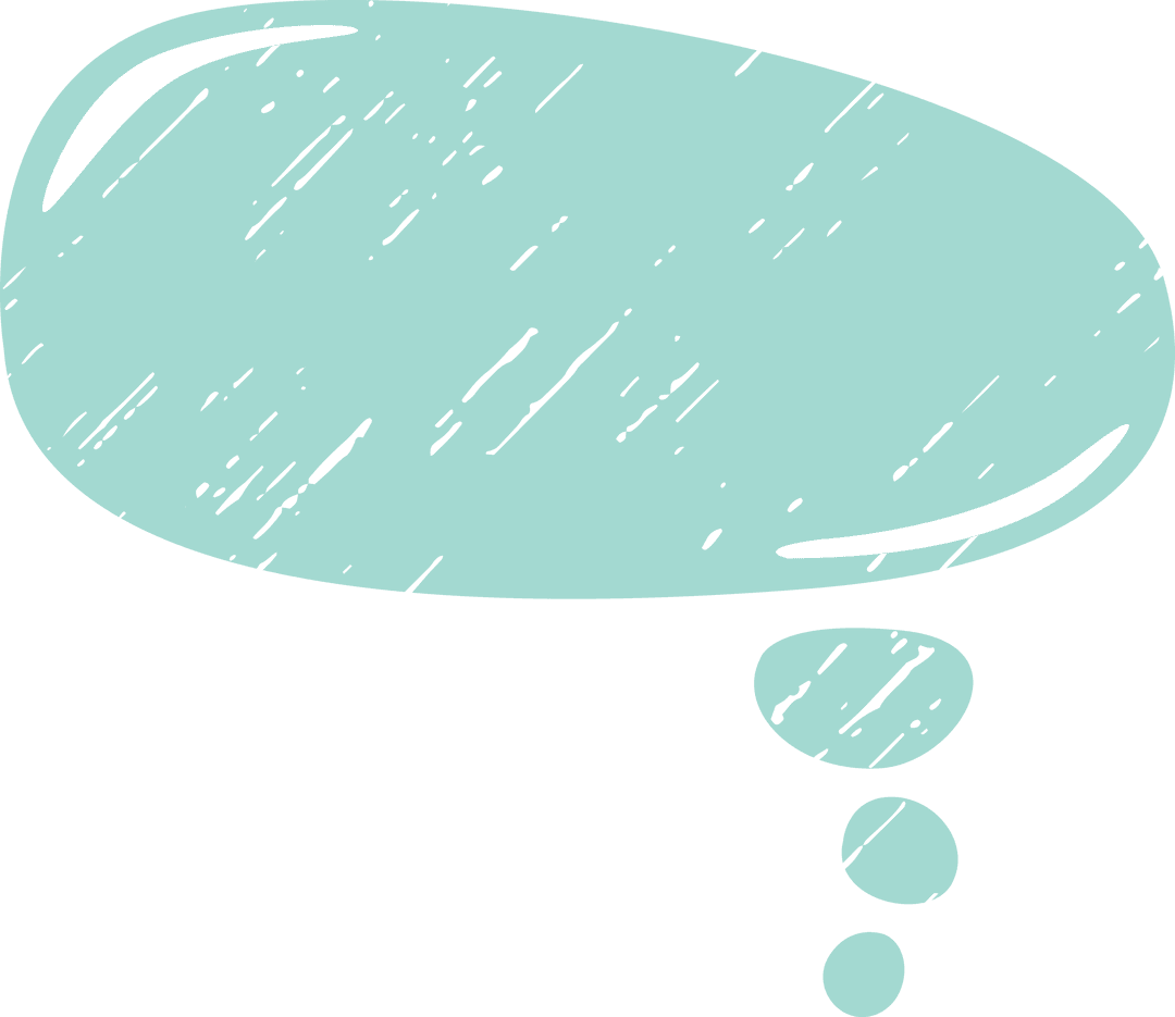 Digital Speech Bubble on Transparent Background for Communication
