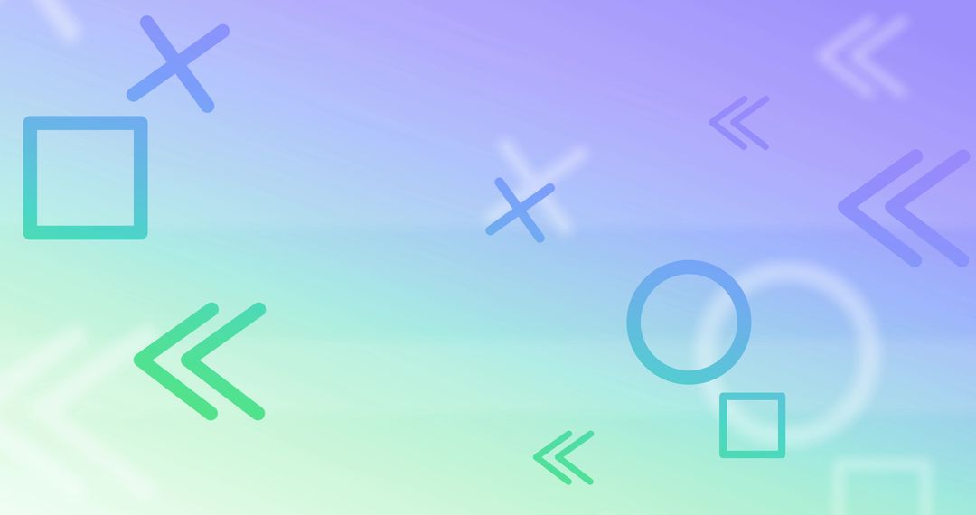 Abstract Geometric Shapes on Gradient Background