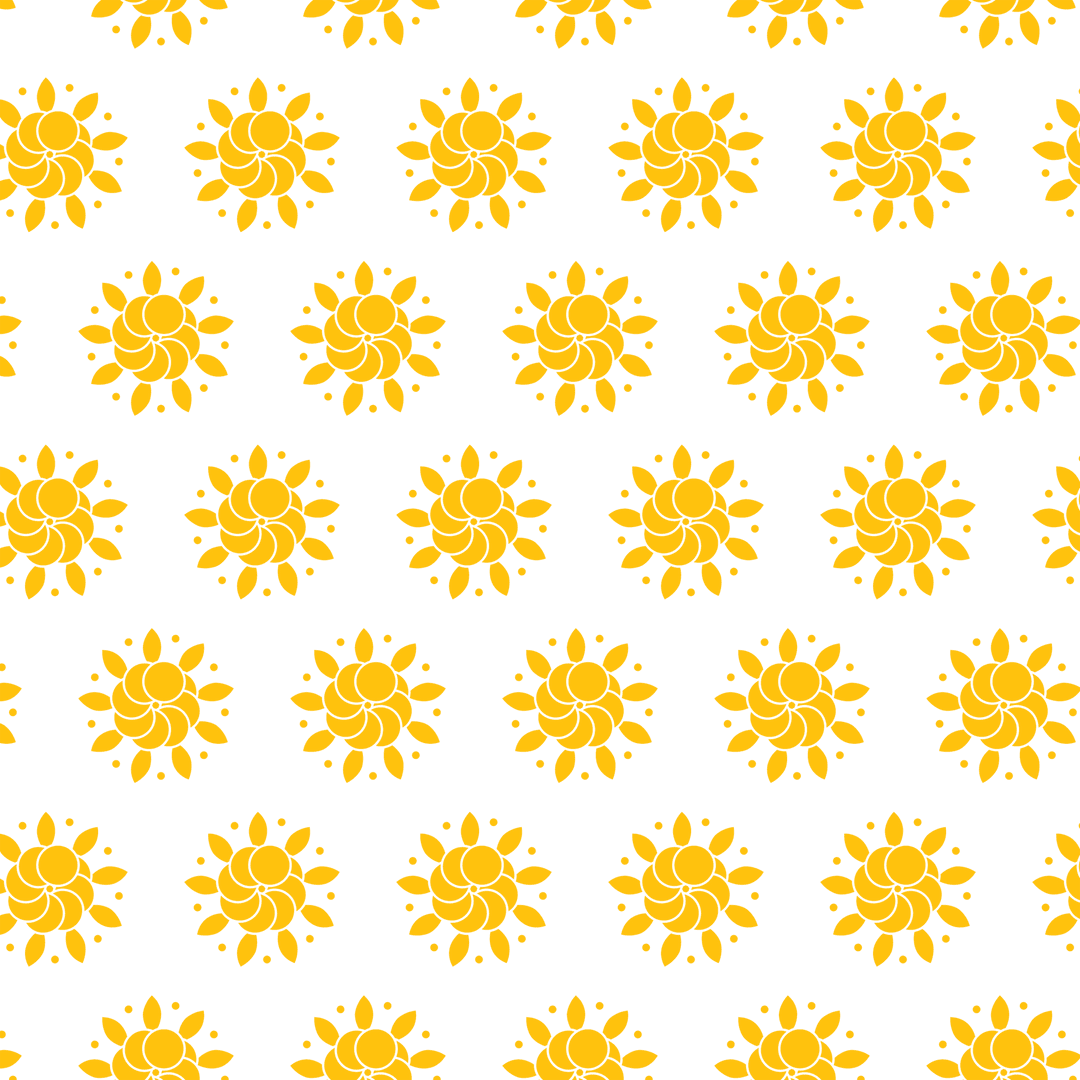 yellow rosettes pattern on transparent background vector graphic - Download Free Stock Images Pikwizard.com
