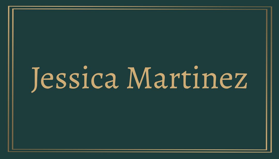 Elegant Nameplate with Golden Border and Matching Font - Download Free Stock Templates Pikwizard.com