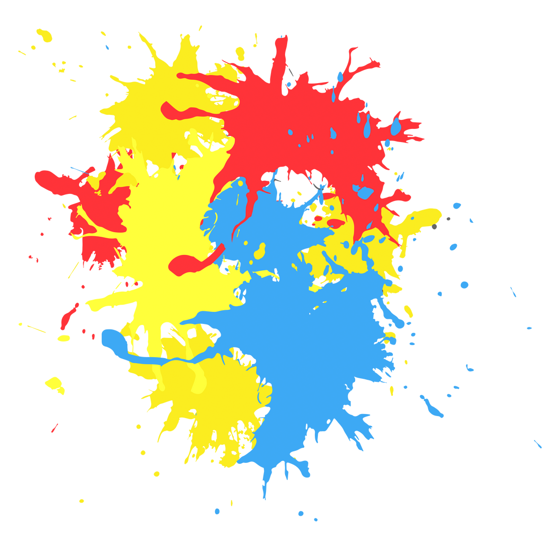 Vibrant Multi-Colored Paint Splashes on Transparent Background - Download Free Stock Images Pikwizard.com