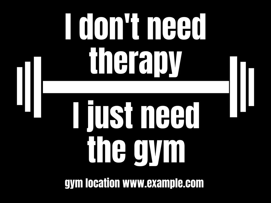 Motivational Gym Quote Poster in Bold Typography