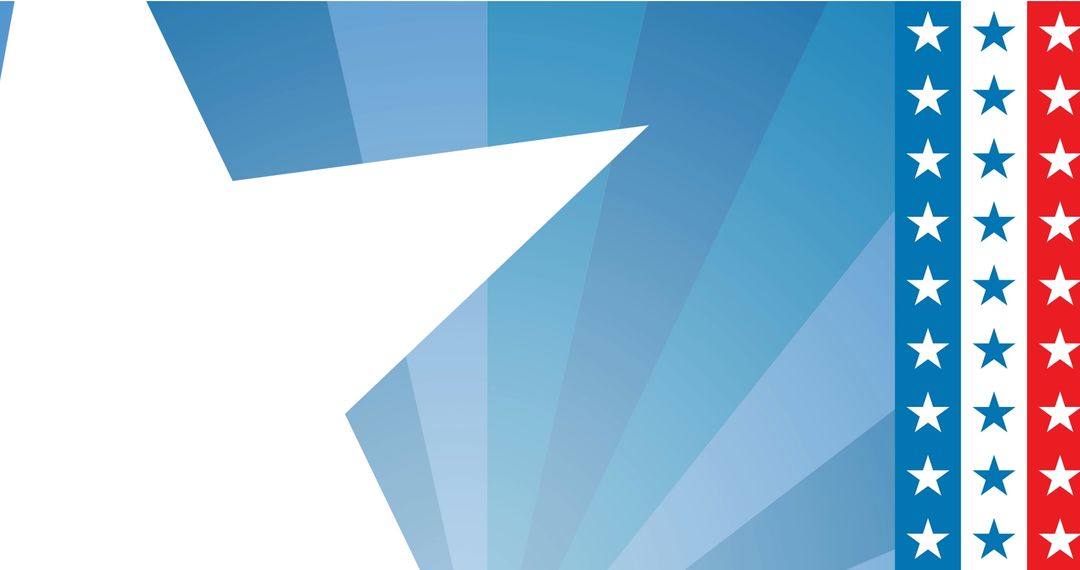 Patriotic USA Background with Star and Stripes Pattern