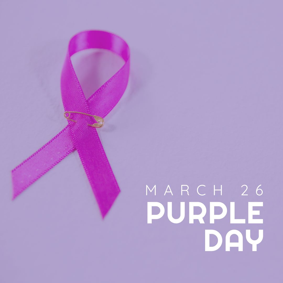 Purple Day Commemoration with Epilepsy Awareness Ribbon