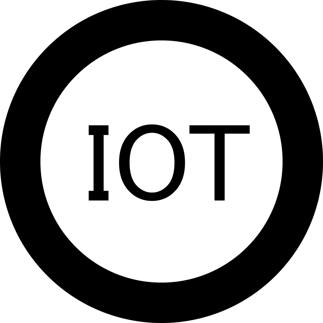 Minimalist Transparent IoT Design Illustration