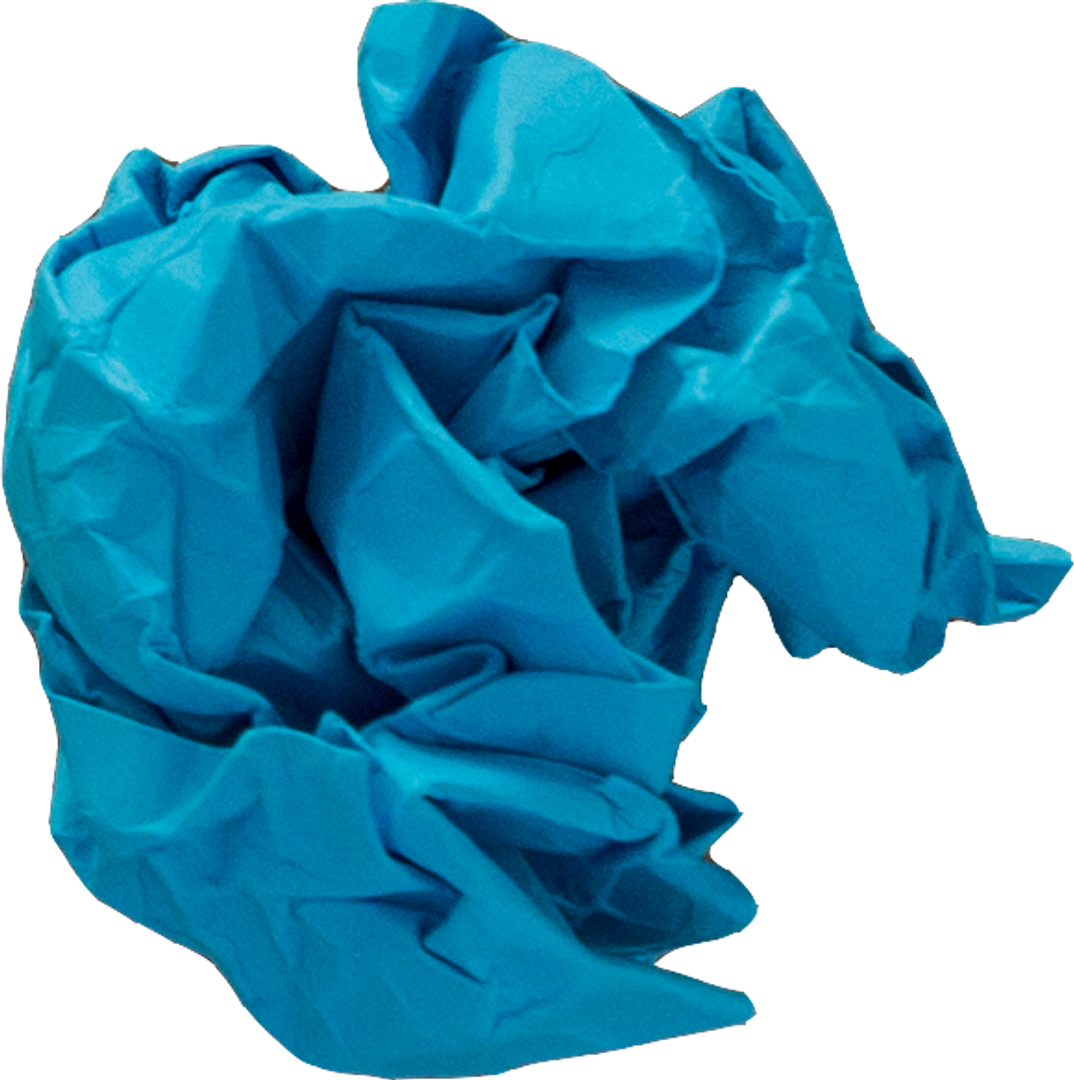 Close Up of Transparent Blue Crumpled Paper Ball - Download Free Stock Images Pikwizard.com