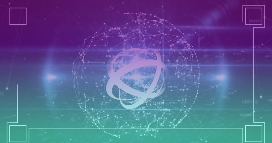 Futuristic Network Digital Connections Background