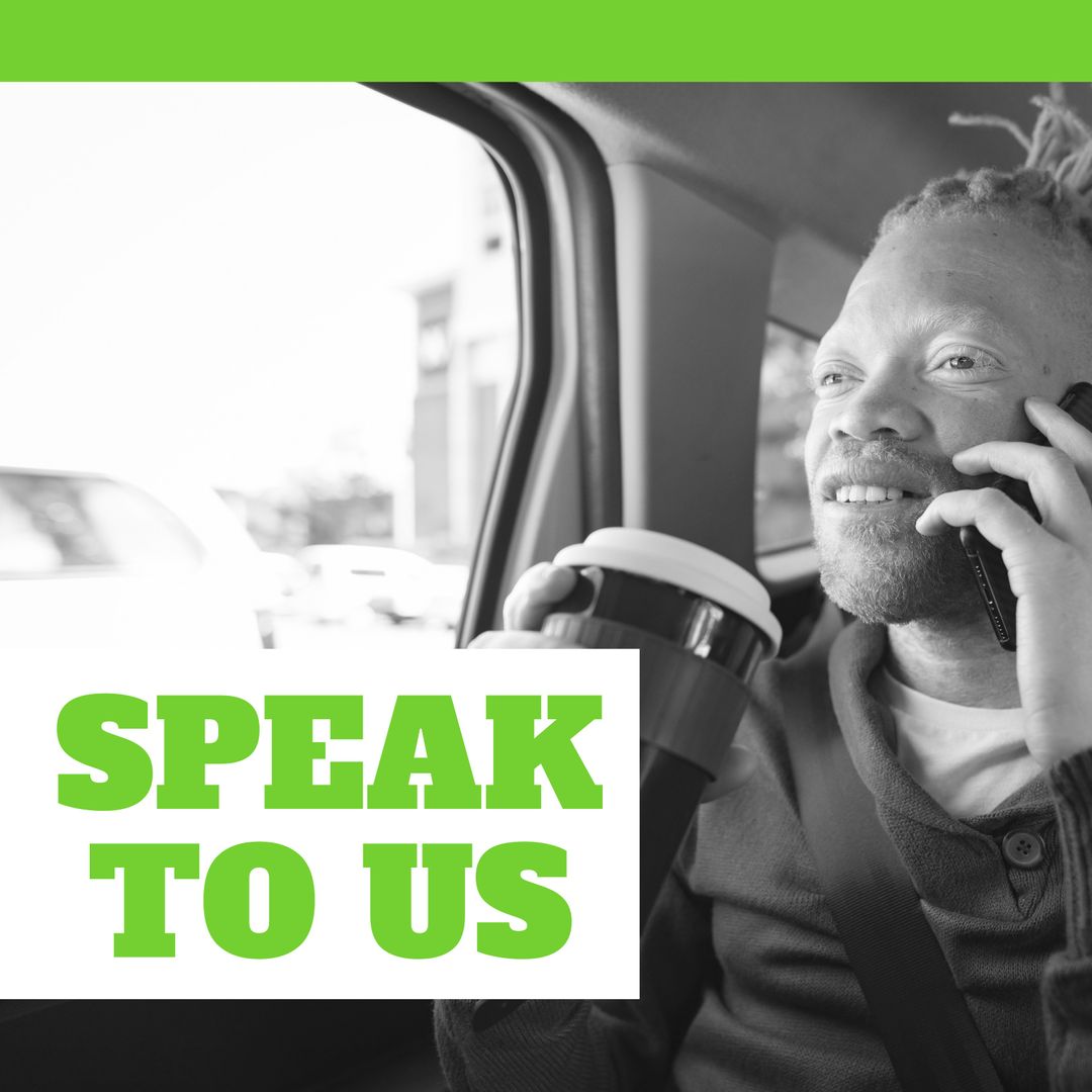 Albino African American Man Encouraging Mental Health Discussion