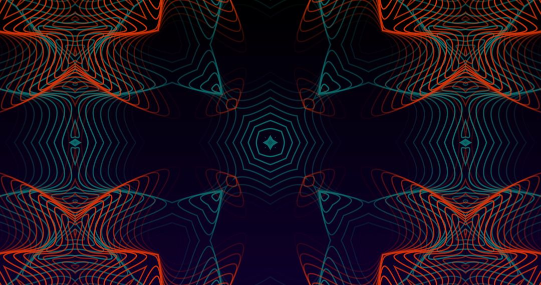 Mesmerizing Kaleidoscope Glowing Abstract Art in Motion