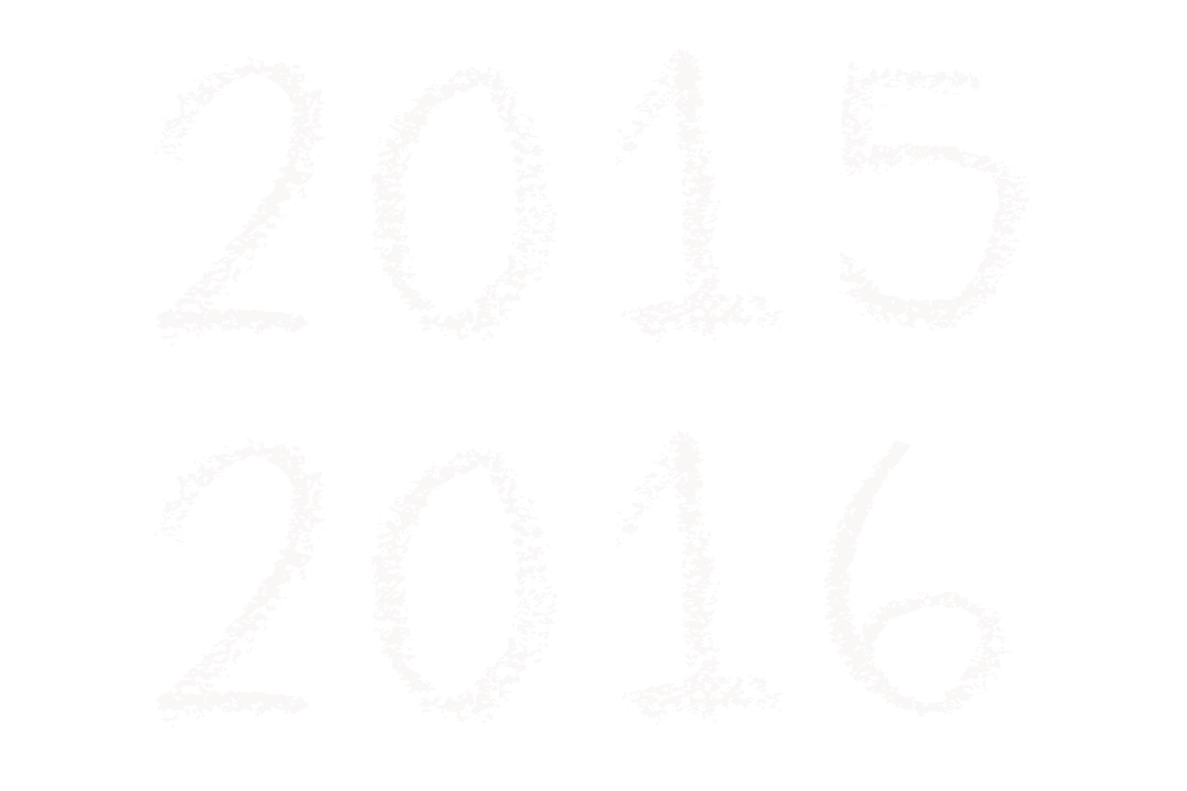 2016 Handwritten Numbers on Transparent Background for New Year Celebrations