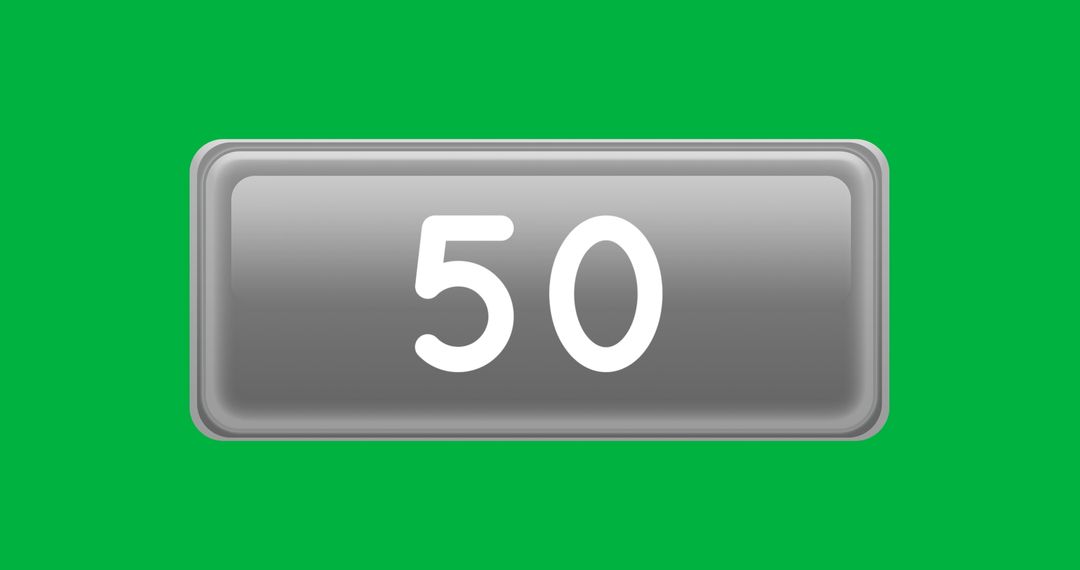 Social Media Notifications with Number Counter on Green