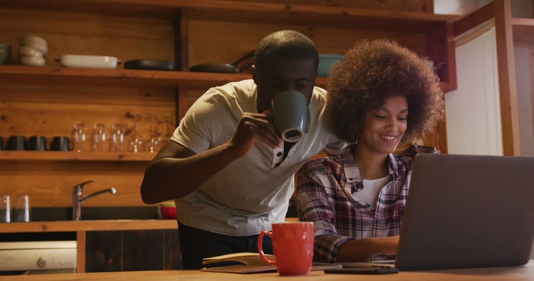 Collaborative Home Work Session with Young Couple