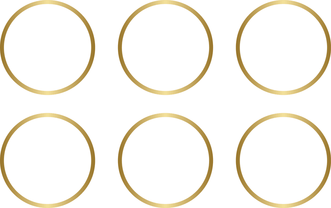 Transparent Gold Circles Pattern Double Row Seamless Design - Download Free Stock Images Pikwizard.com