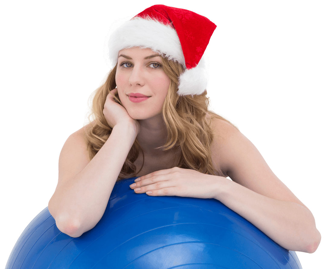Festive Women’s Wellness with Transparent Exercise Scene