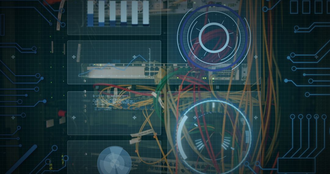 Digital Interface Overlay on Data Server in High-Tech Environment