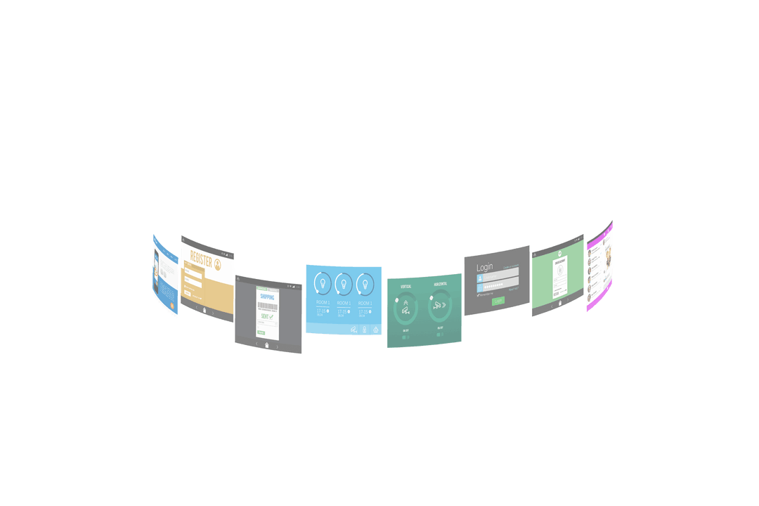 Digital Interfaces on Transparent Background for UI Concepts - Download Free Stock Images Pikwizard.com
