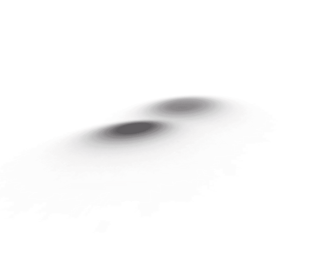 Abstract Circular Shape with Smoke Swirls on Transparent Background