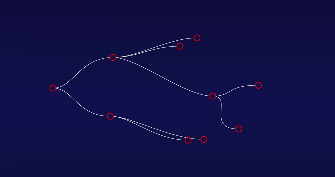 Abstract Network Connections on Dark Blue Background