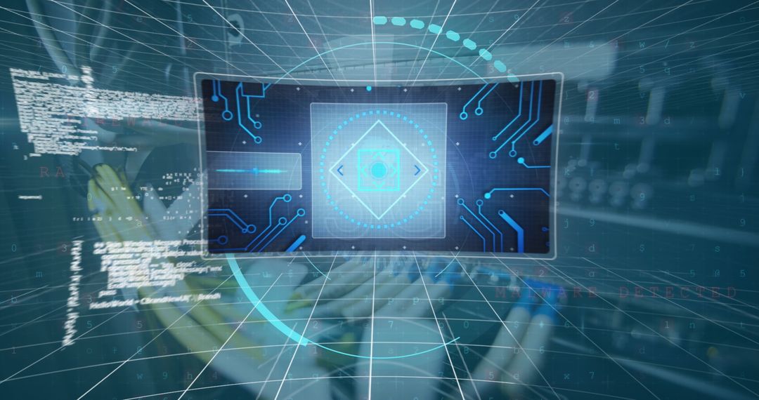 Digital Data Network Communication Technology Concept