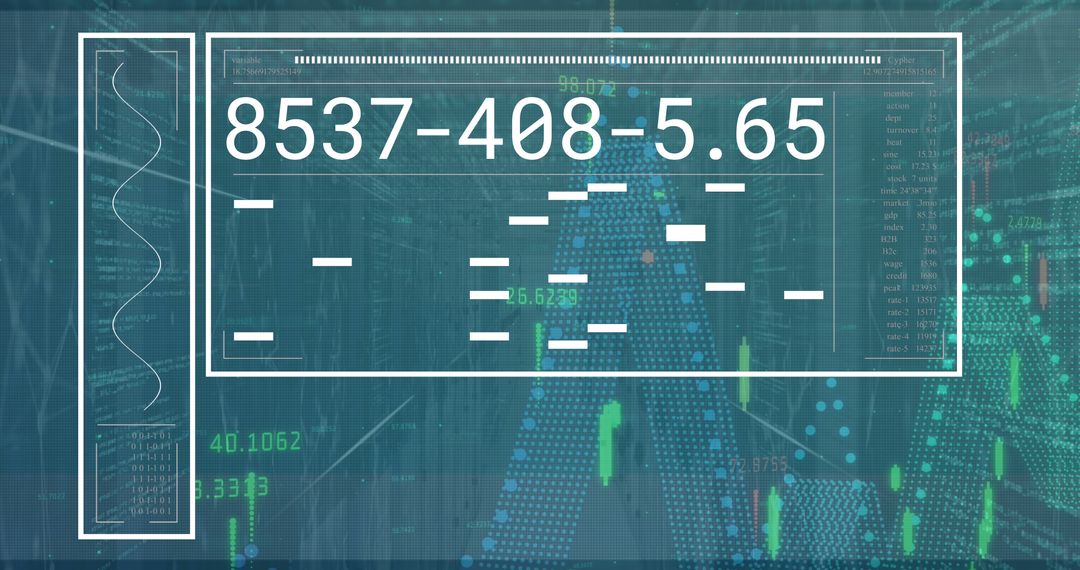 Futuristic Digital Data Connections in a Server Room