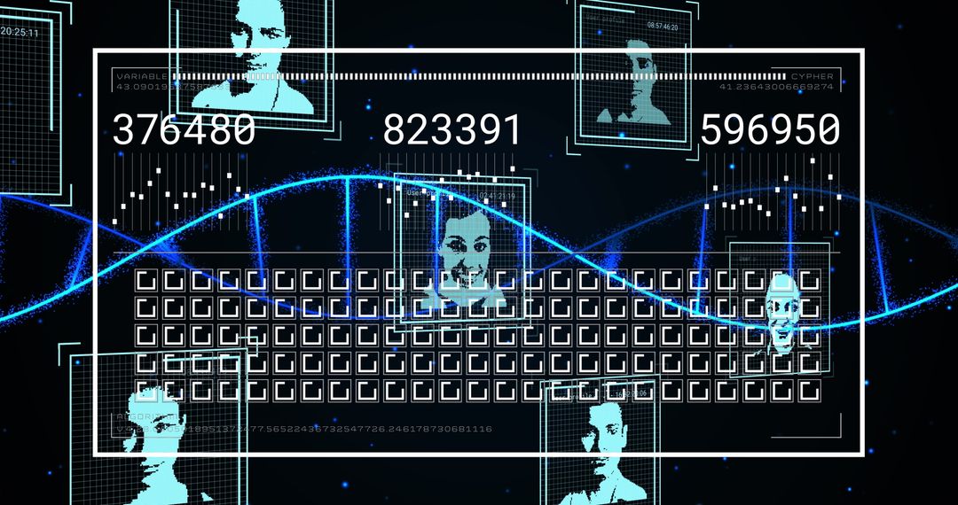 Digital Interface with DNA Strand and Biometric Data
