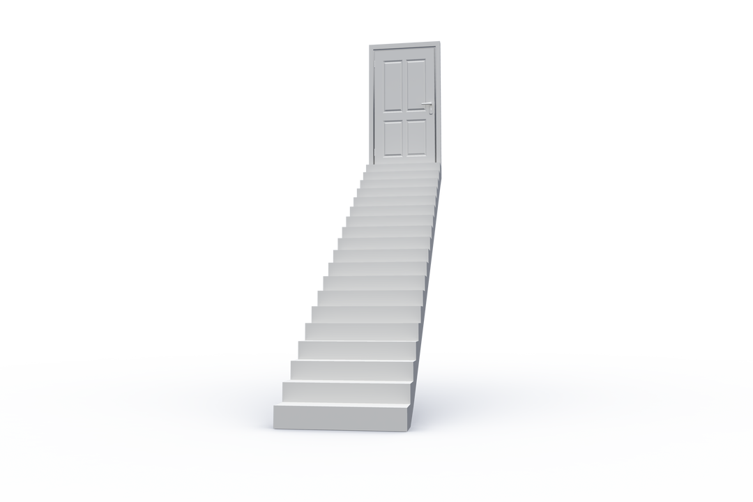 Door and Stairs Floating on Transparent Background PNG Vector - Download Free Stock Images Pikwizard.com