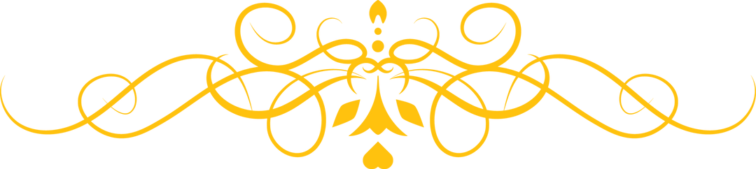 Decorative Yellow Flourish Trim on Transparent Background Pattern - Download Free Stock Images Pikwizard.com