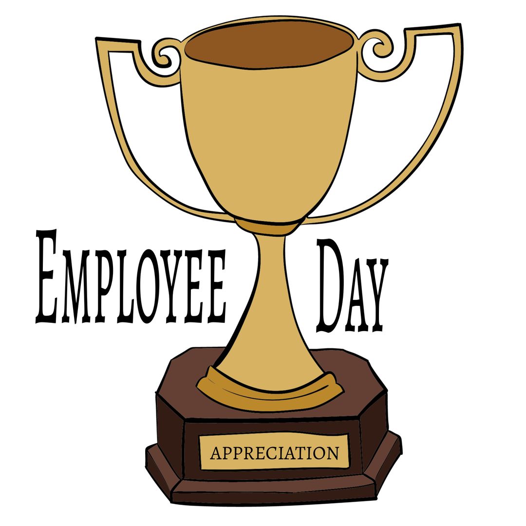 Trophy Illustration for Employee Appreciation Day