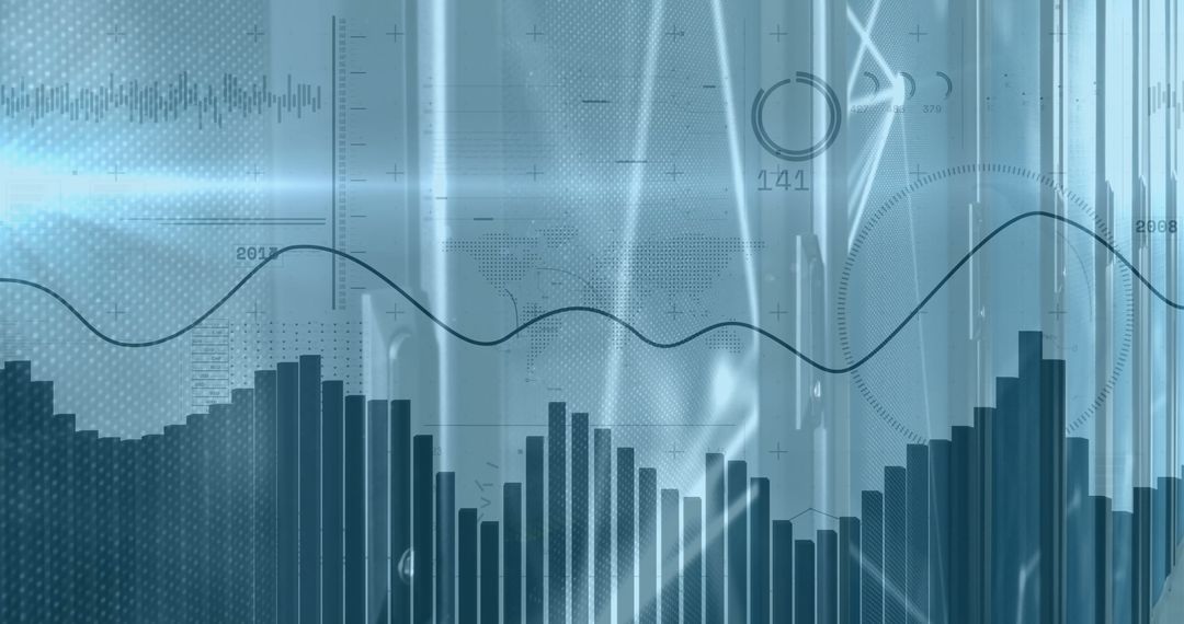 Digital Financial Data Processing in Modern Server Room