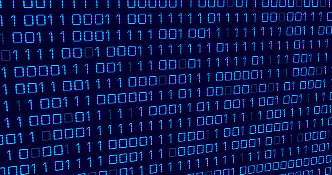 Binary Code Abstract Background with Digital Matrix Effect - Free Images, Stock Photos and Pictures on Pikwizard.com