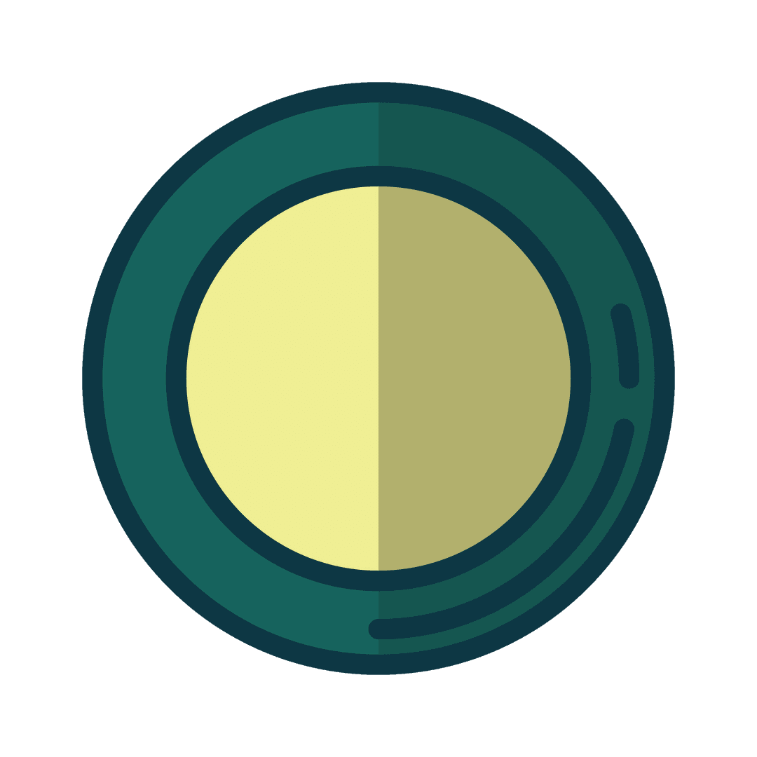 Minimalist Circular Shapes with Copy Space Transparent Illustration