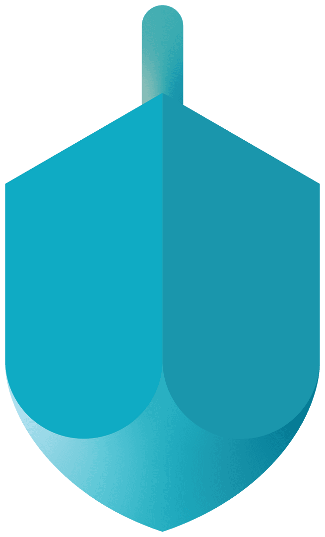 Blue Shovel Illustration on Transparent Background with Copy Space