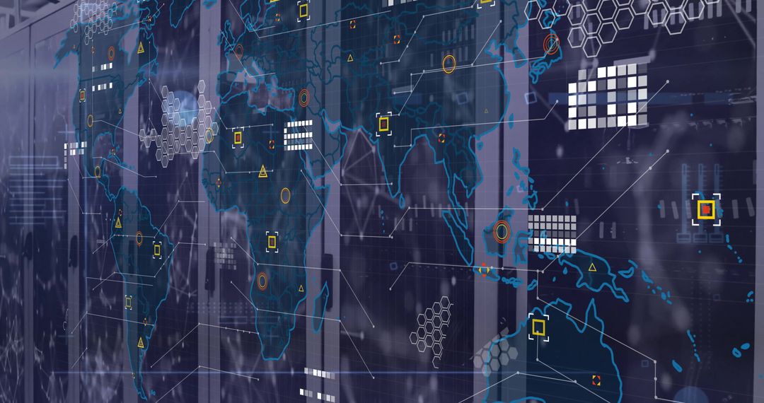 Global Data Processing with Digital Network Connections