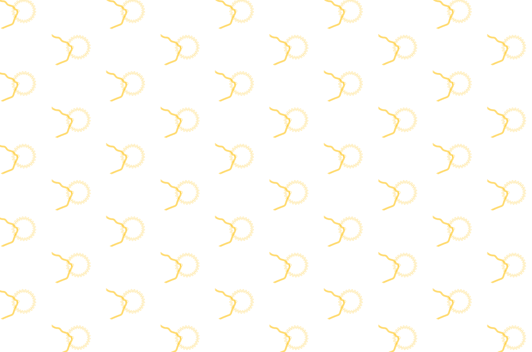 Yellow Handcuff Pattern on Transparent Background